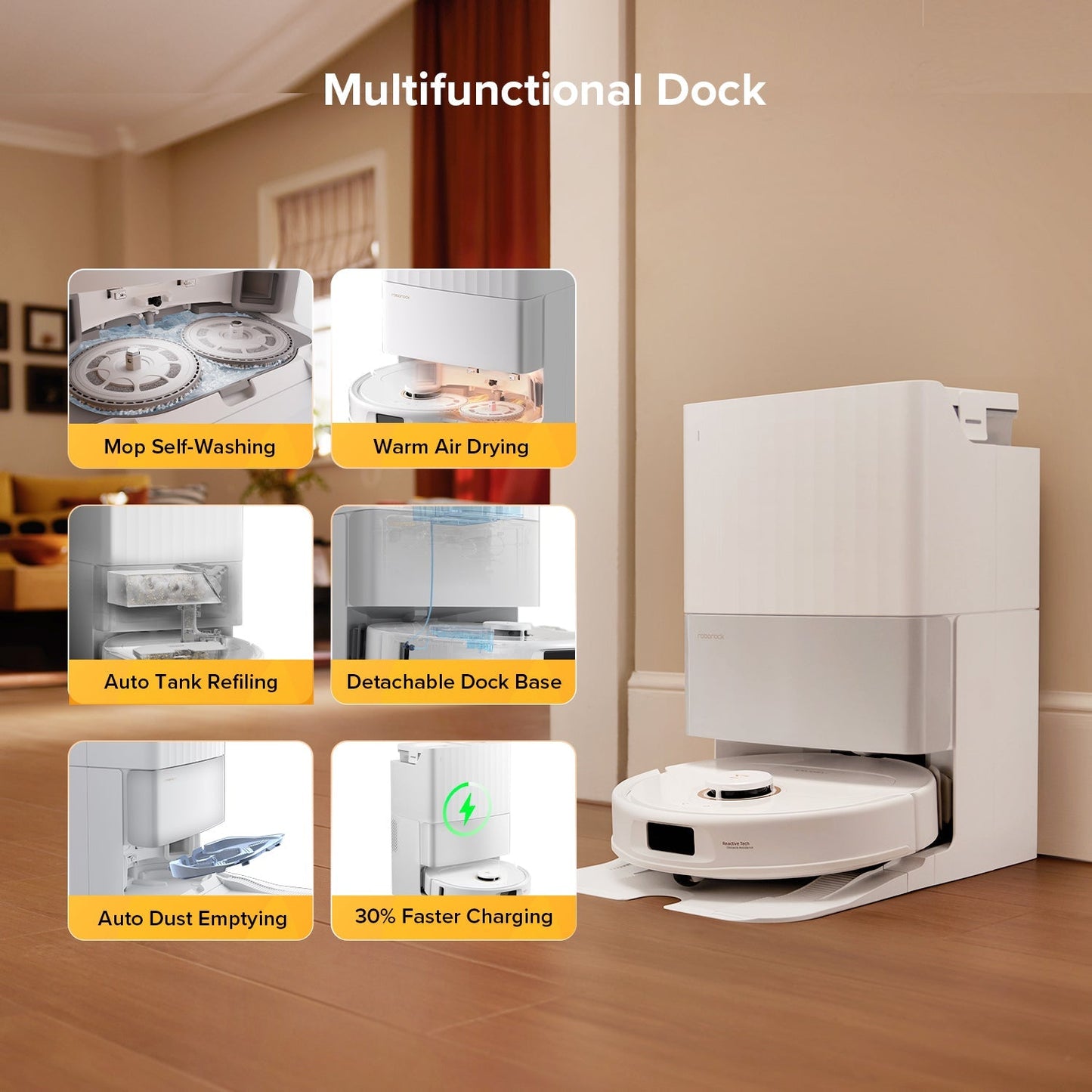 Roborock Qrevo S5V Robot Vacuum with Multifunctional Dock